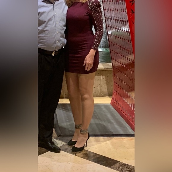 Steve Madden Luxe Black Suede Leather Fiona Grommet Ankle Strap Zip Heels Sz 7.5 - Picture 9 of 11